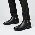 Conrad | Mens Winter Boots Warm Lined Zip Up Ankle Boots