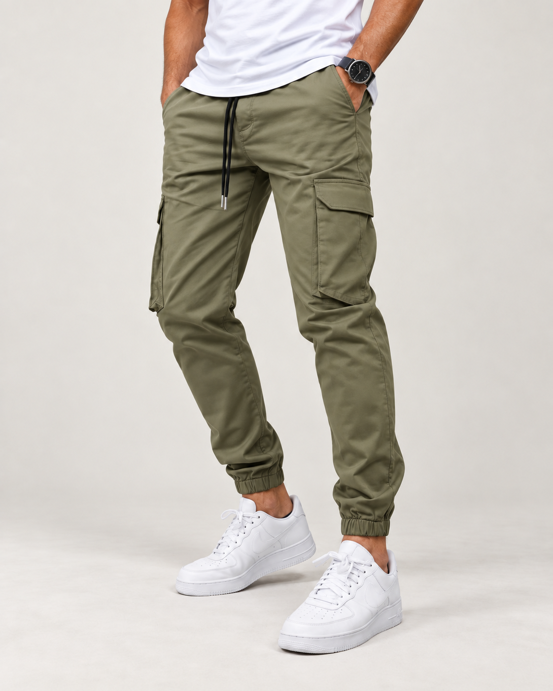 Reeve - Men's Cargo Trousers Slim Fit