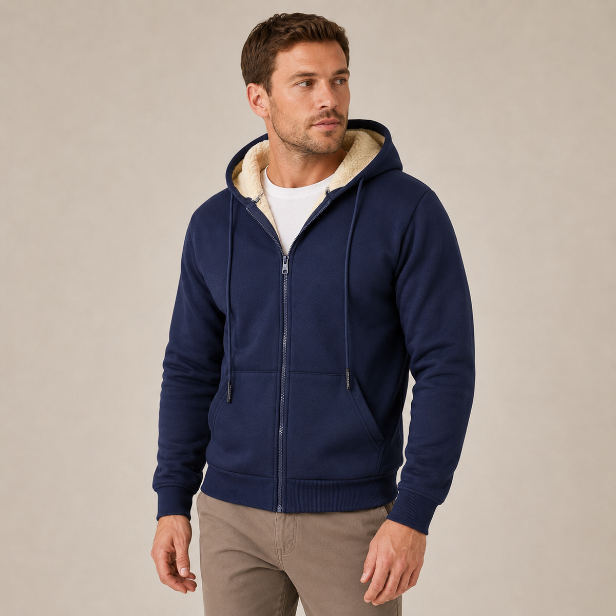 Eric - Heavyweight Full Zip Fleece Hoodie