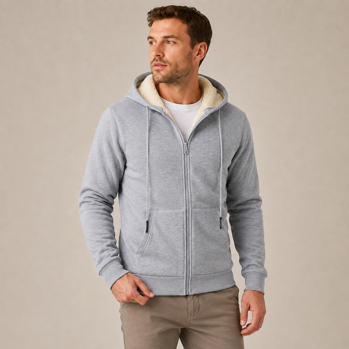 Eric - Heavyweight Full Zip Fleece Hoodie