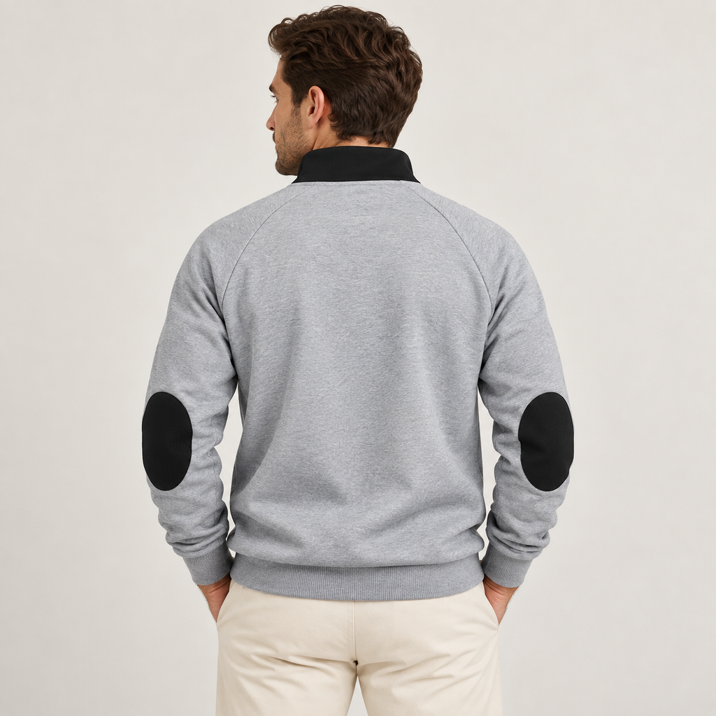 Ambrose - Stand Collar Mens Quarter Zip Jumper