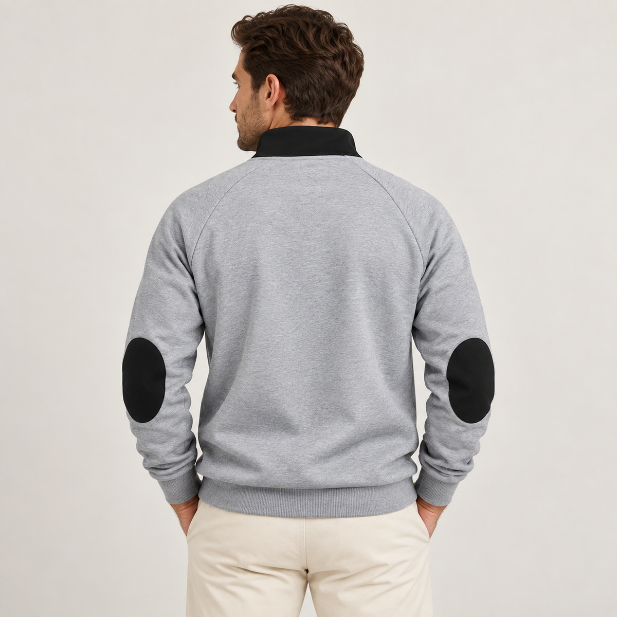 Ambrose - Stand Collar Mens Quarter Zip Jumper