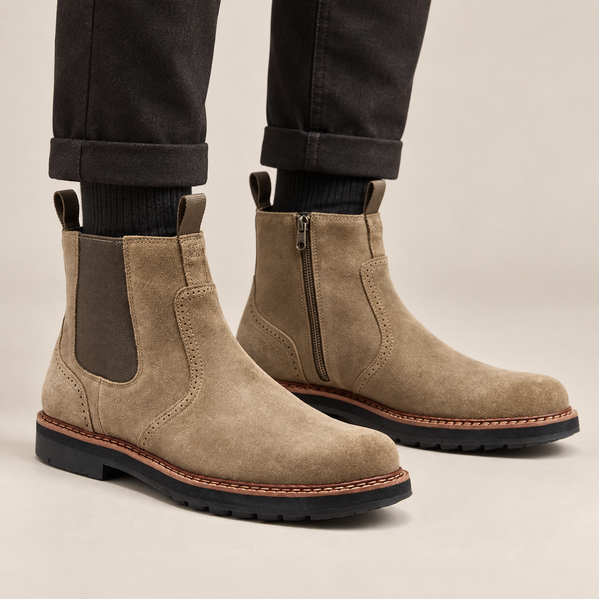 Dorian - Sophisticated Men's Suede Chelsea Boots