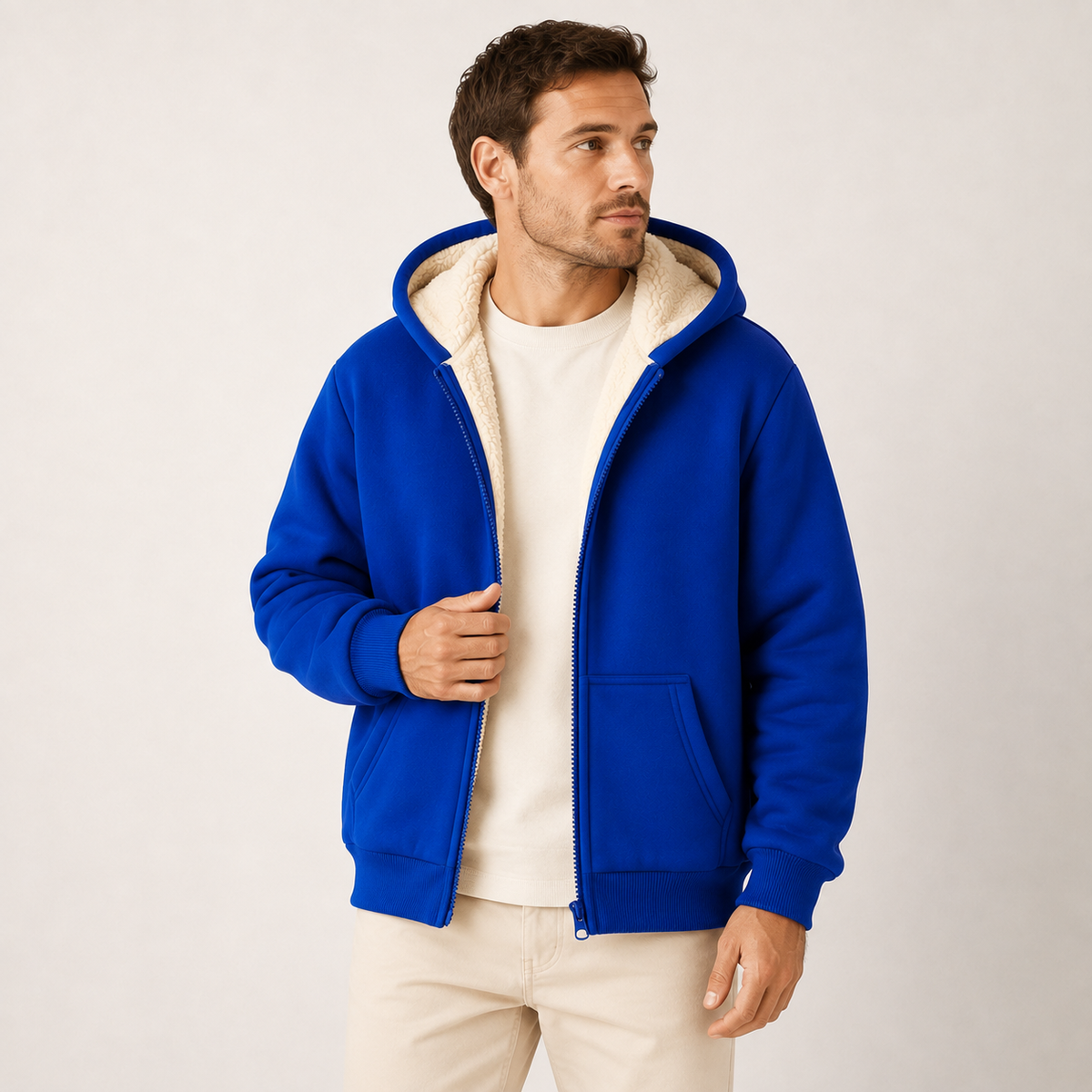 Eric - Heavyweight Full Zip Fleece Hoodie