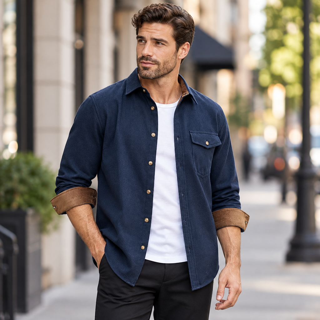 Desmond | Mens Overshirt Roll-Up Sleeve