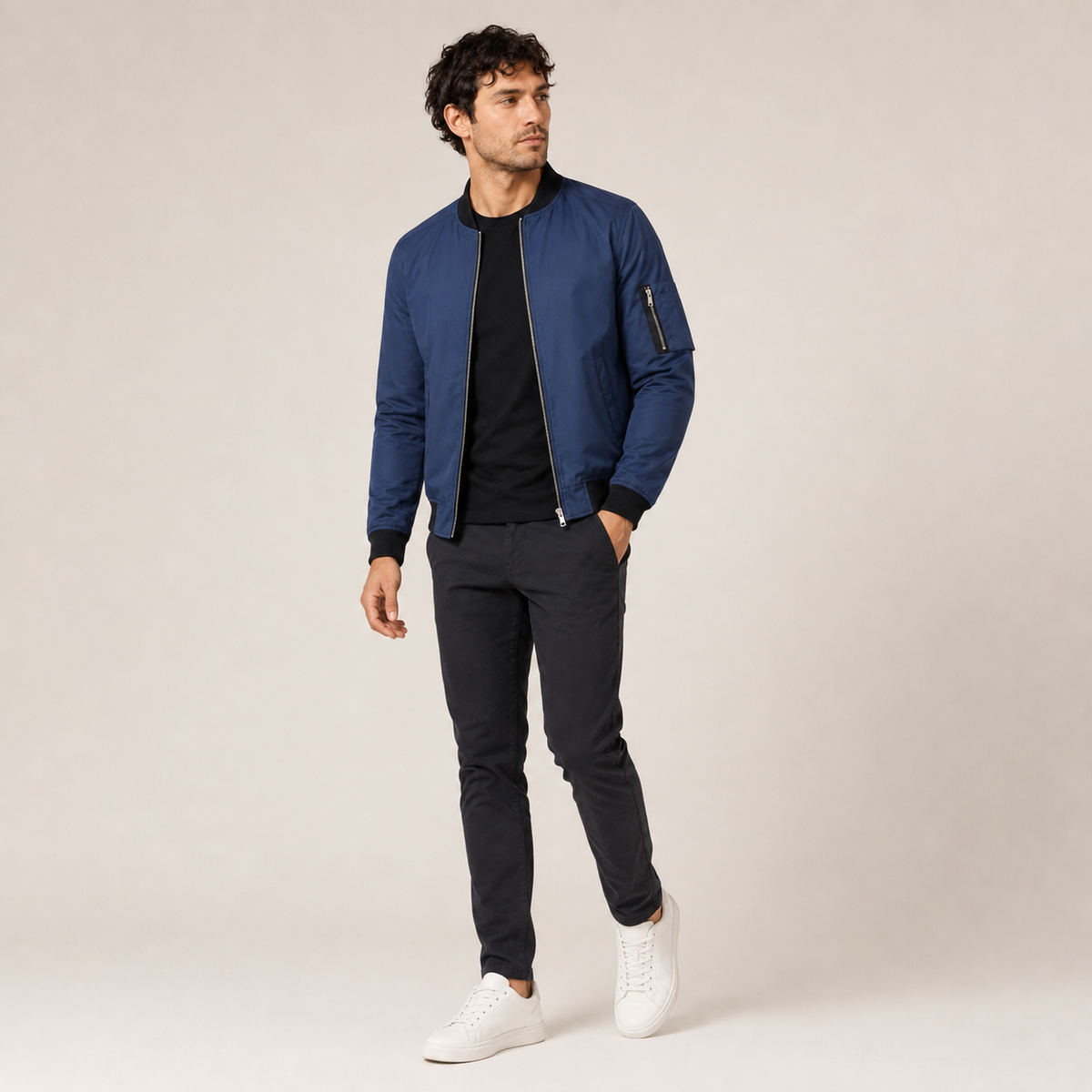 Maxim - Slim Men's Bomber Jacket