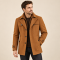 Hector - Wool Overcoat Men's Longline Coat