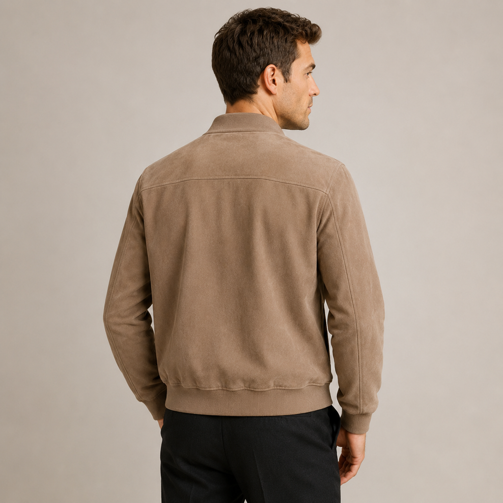 Florian - Suede-Touch Bomber Jacket Mens