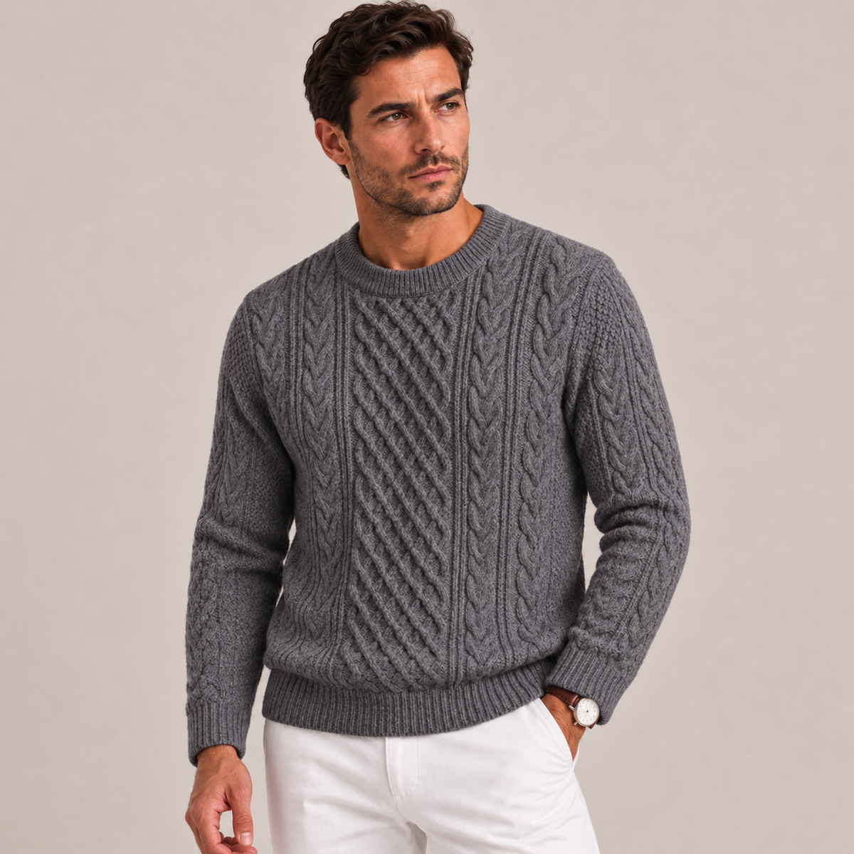 Edmund - Cable Knit Jumper Men
