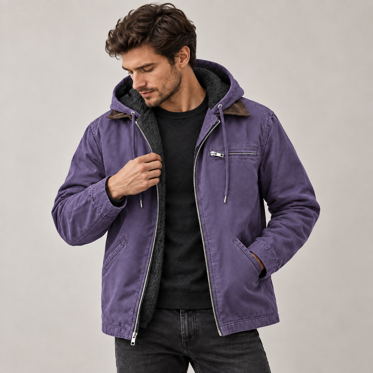 Torsten - Men's High-Loft Puffer Coat with Hood