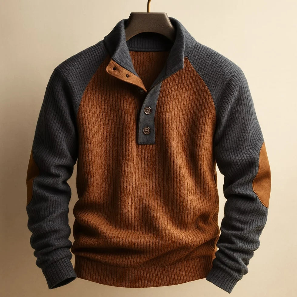 Casper - Textured Men's Chunky Knit Jumper