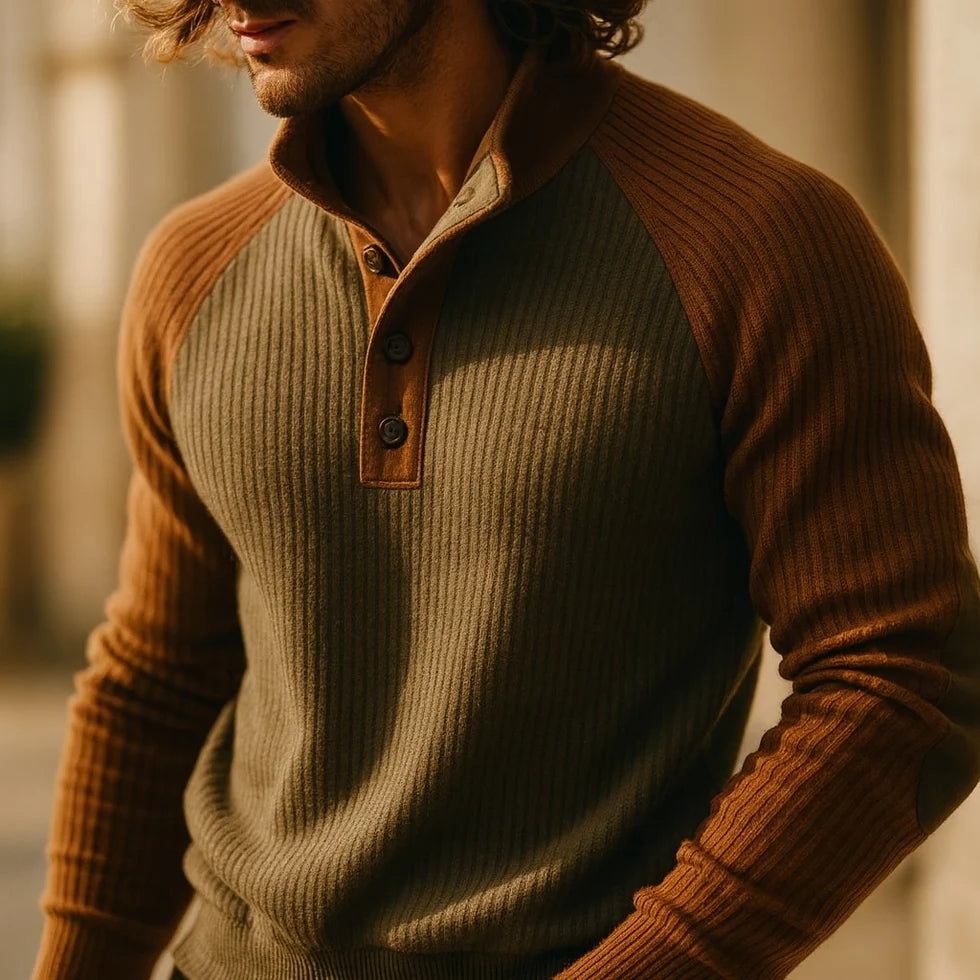 Casper - Textured Men's Chunky Knit Jumper