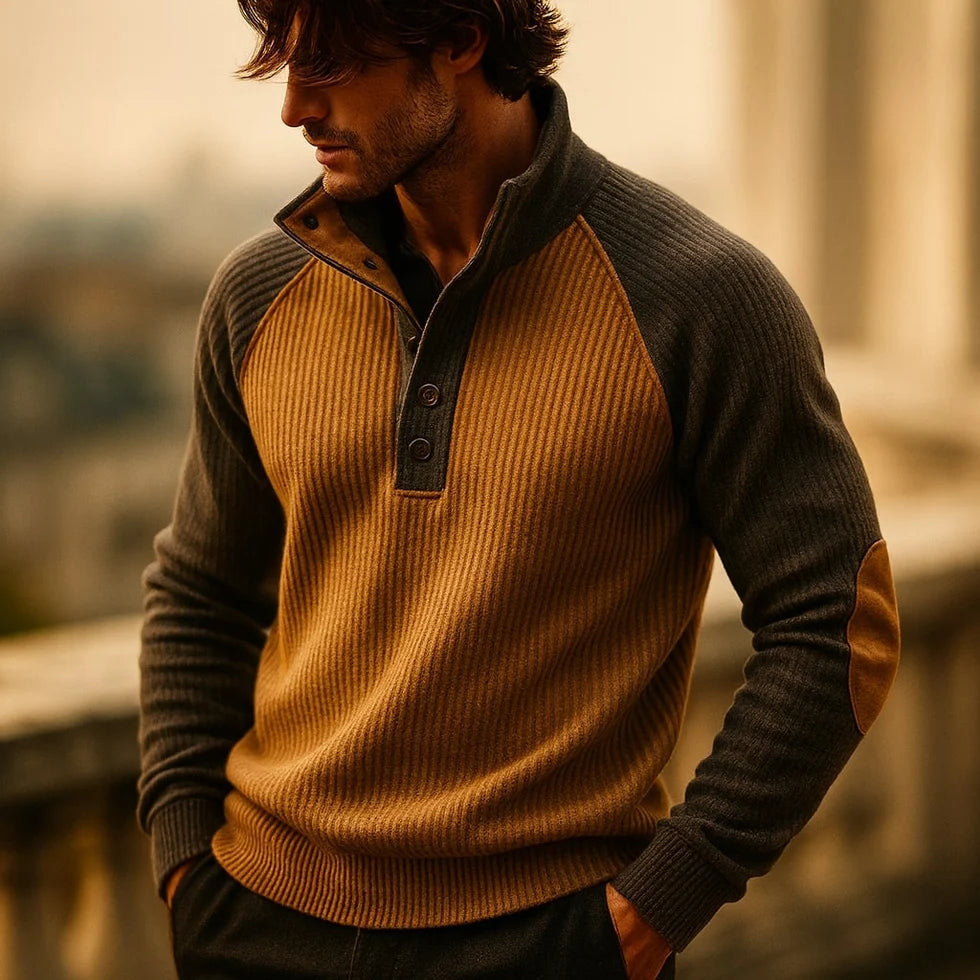 Casper - Textured Men's Chunky Knit Jumper
