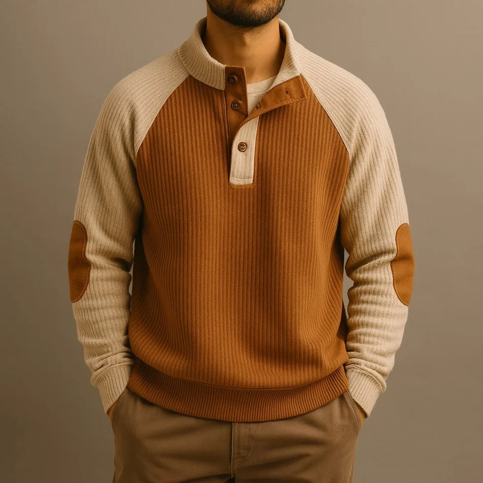 Casper - Textured Men's Chunky Knit Jumper