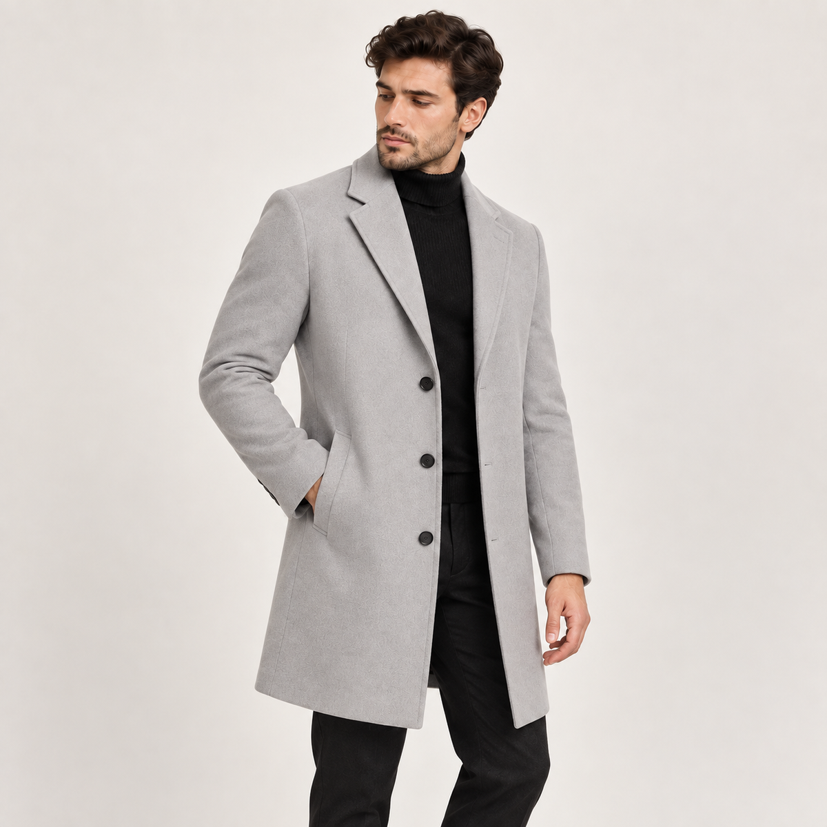 Weston - Refined Long Mens Overcoat