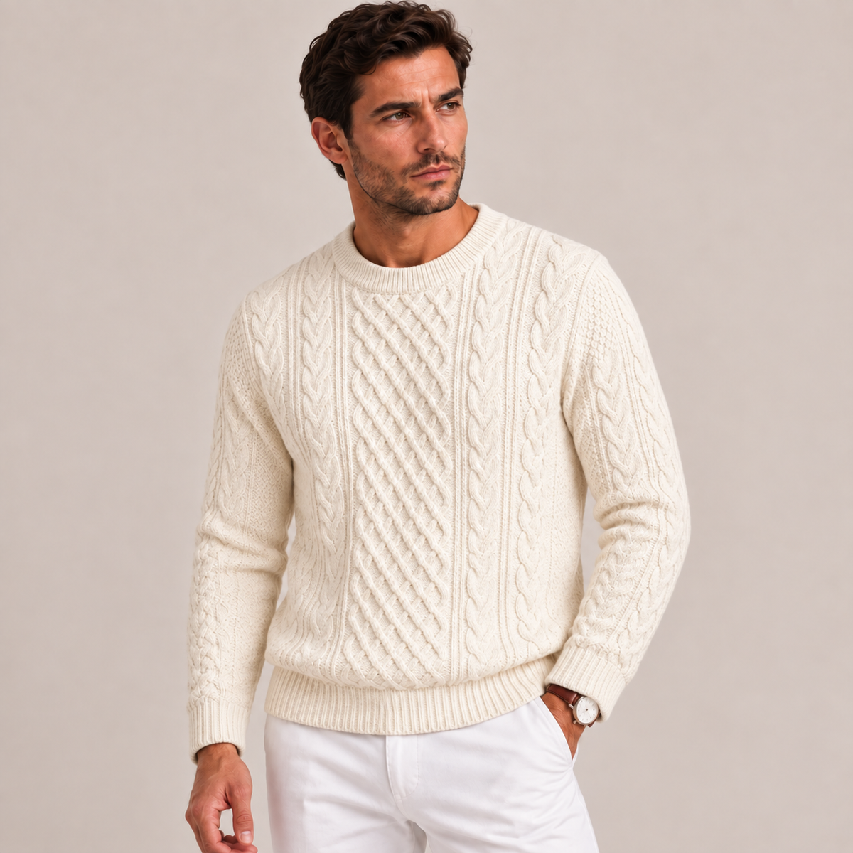 Edmund - Cable Knit Jumper Men