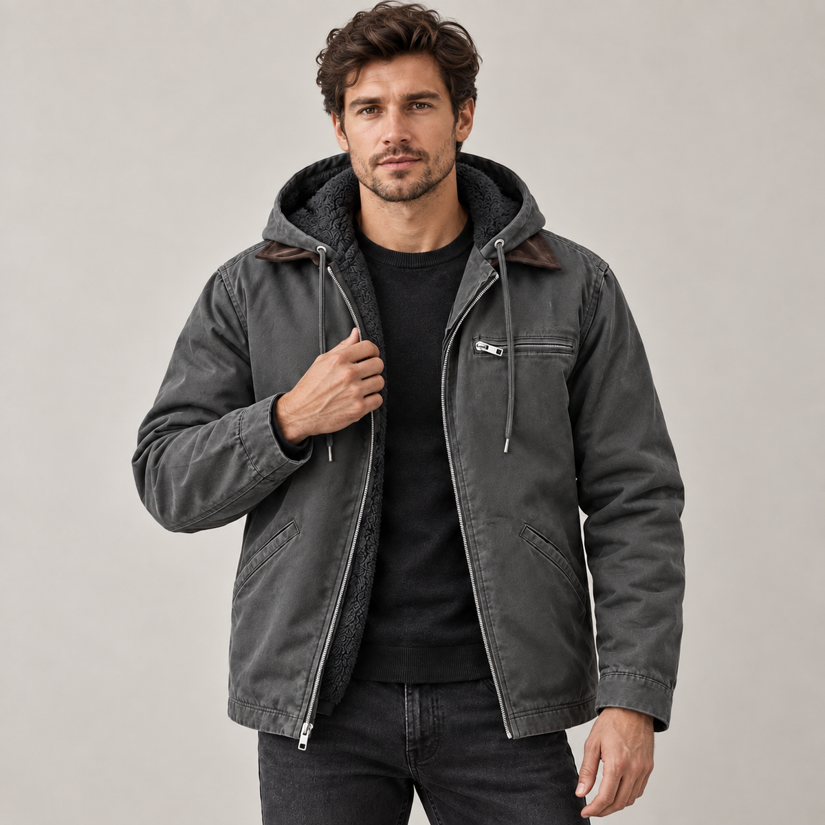 Torsten - Men's High-Loft Puffer Coat with Hood
