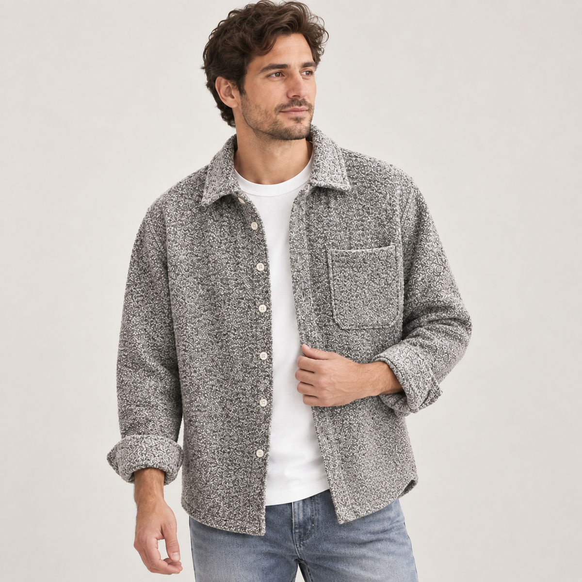 Nolan - Cashmere Blend Men's Overshirt