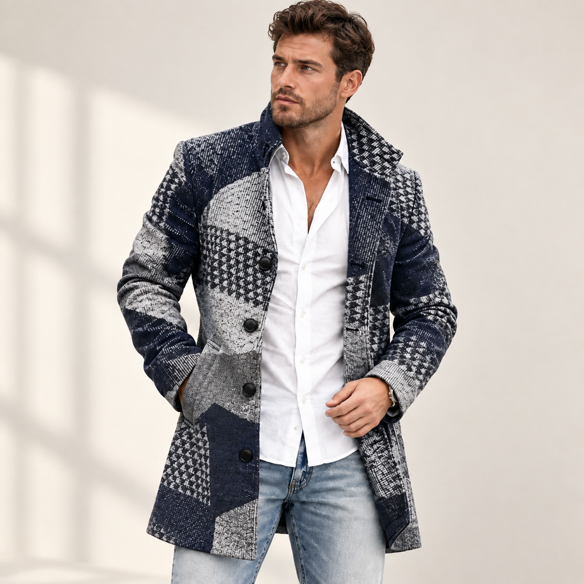 Finley - Structured Trench Coat Men