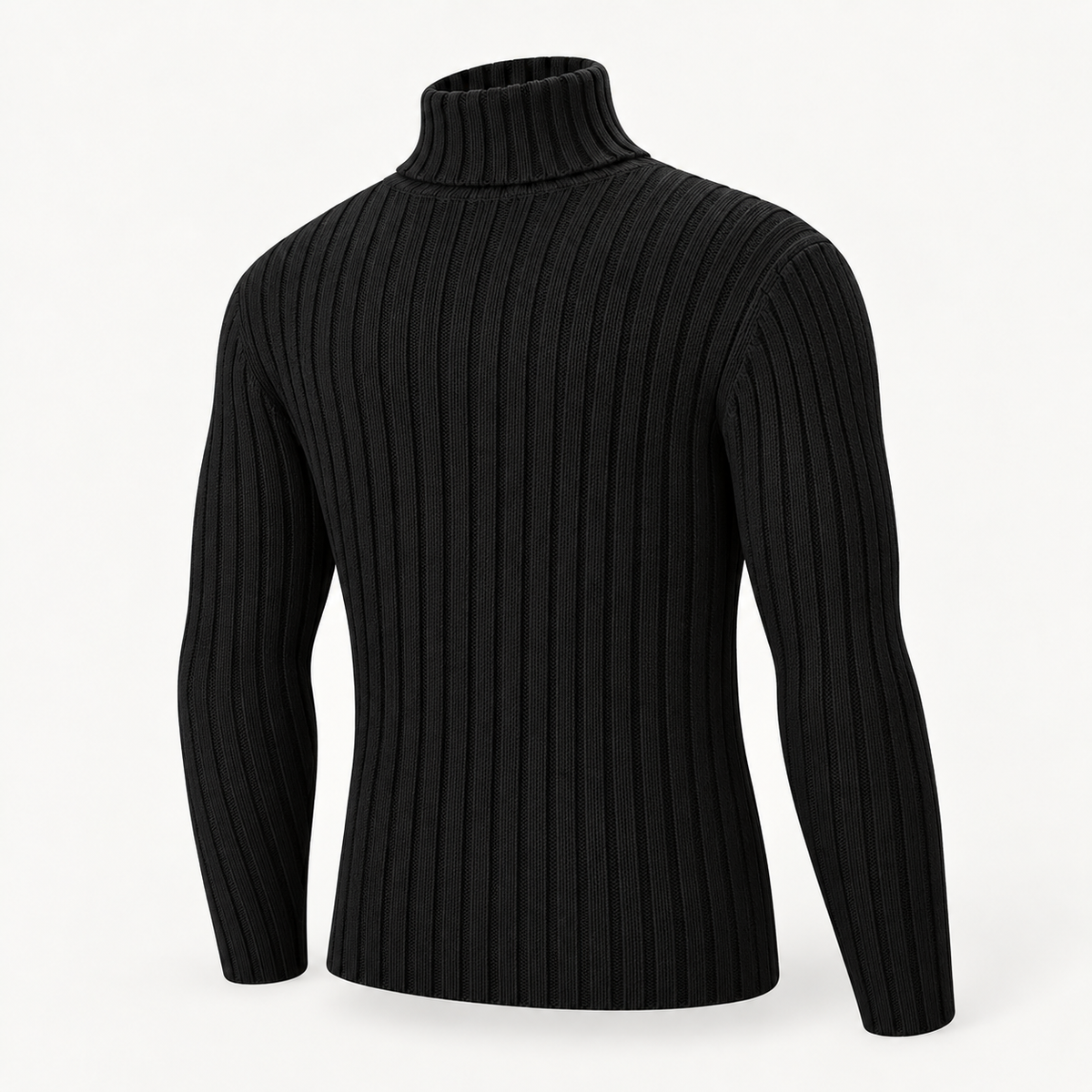 Lawson | Mens Ribbed Jumper High Neck Knitted Pullover