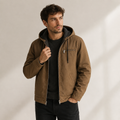 Quentin - Brown Fleece-Lined Jacket