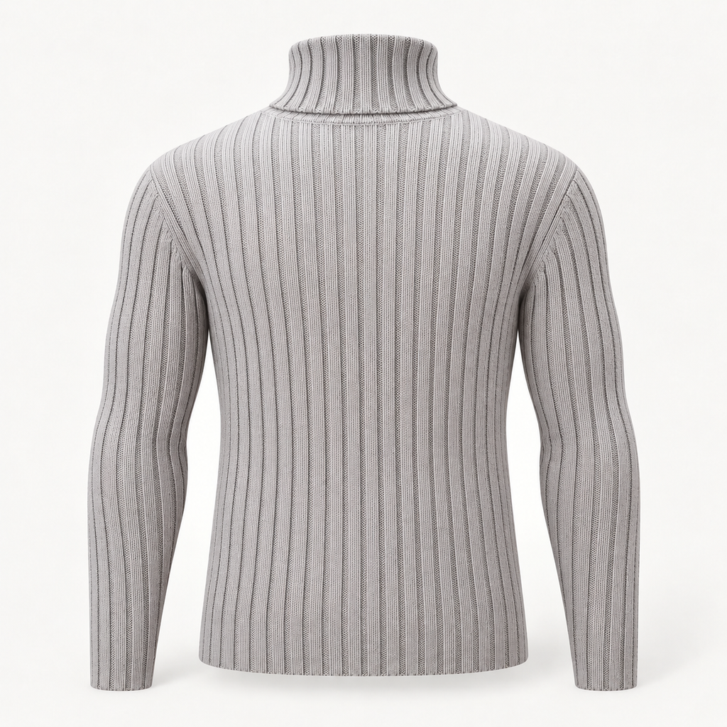 Lawson | Mens Ribbed Jumper High Neck Knitted Pullover
