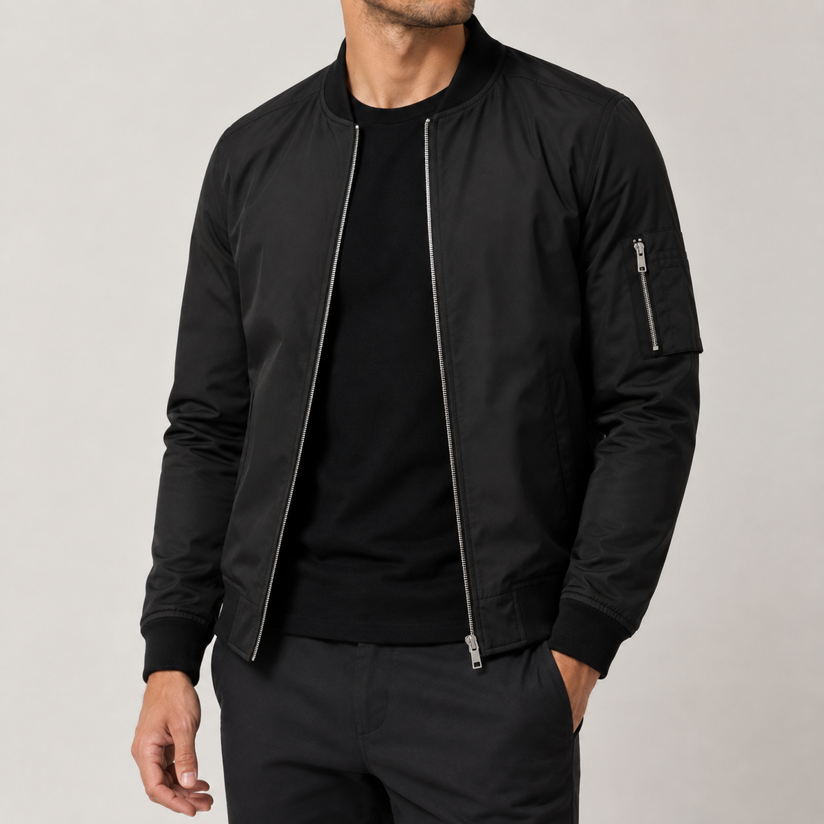 Maxim - Slim Men's Bomber Jacket