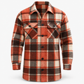 Reece | Mens Overshirt Rugged Checked Lapel Collar