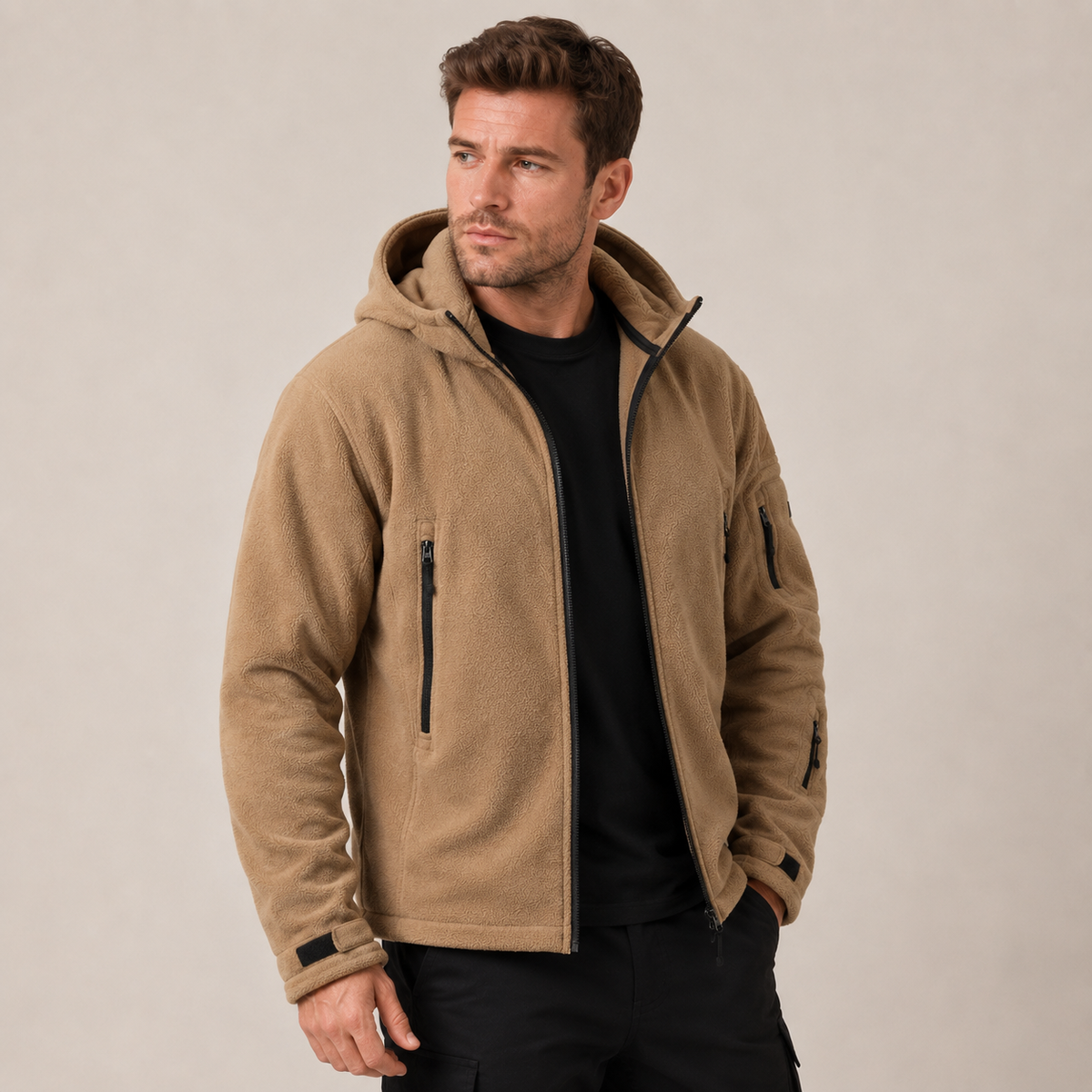 Jasper - Utility Fleece Jacket for Men