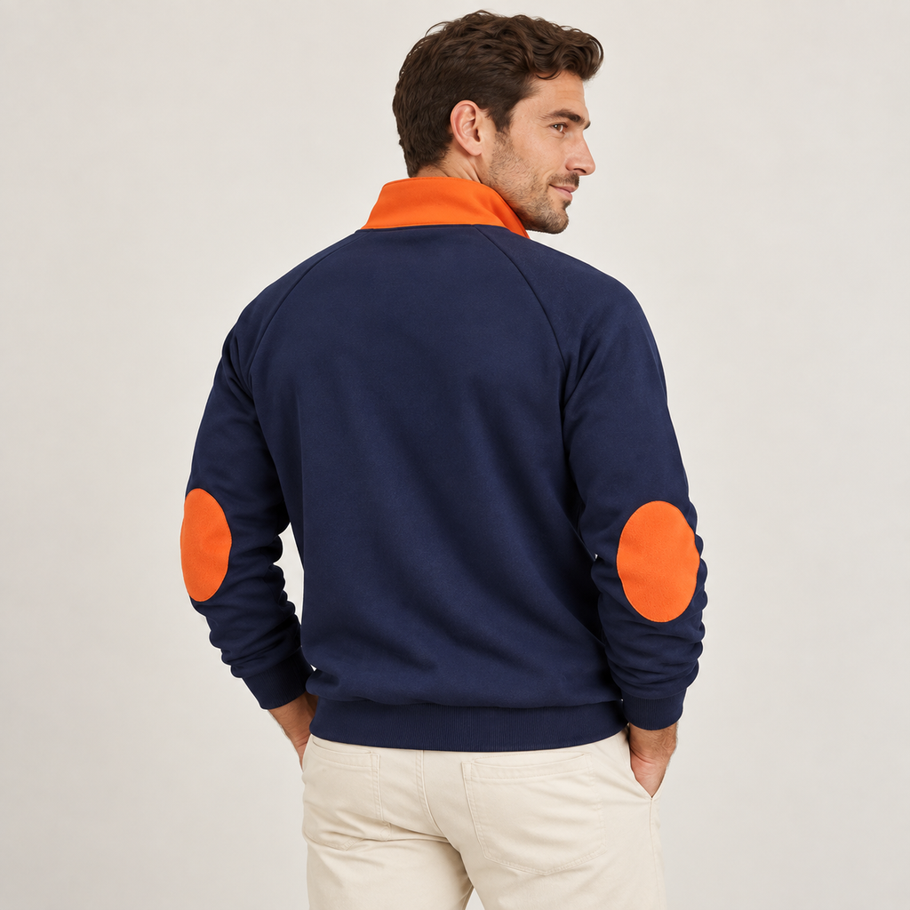 Ambrose - Stand Collar Mens Quarter Zip Jumper