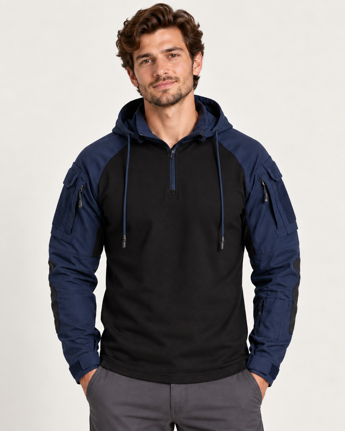 Roscoe | Mens Hoodie Slim Fit Utility Pullover