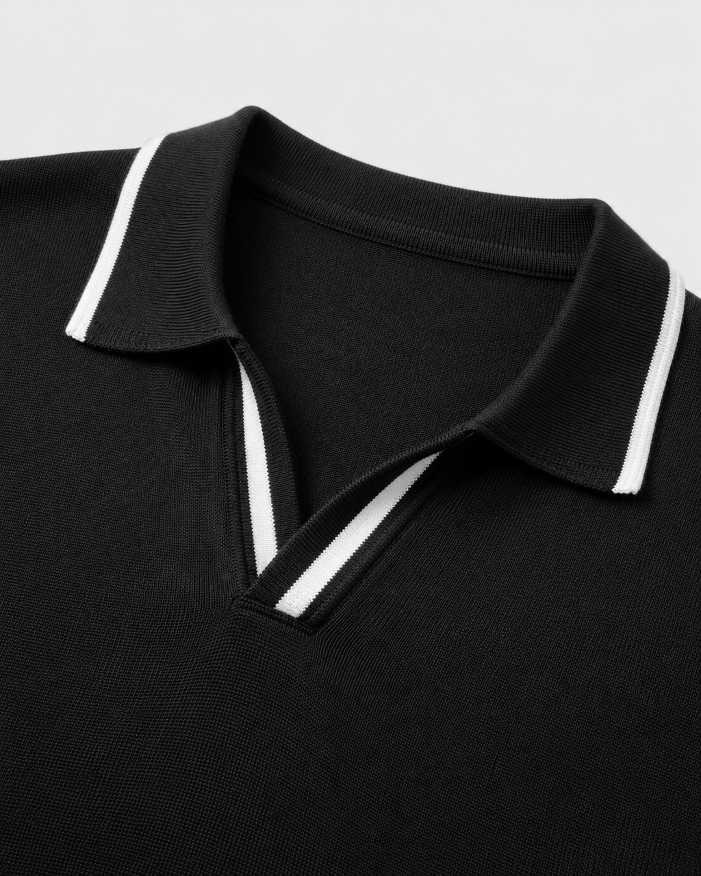 Luca – Men’s Contrast Trim Knitted Polo