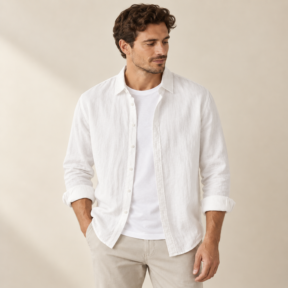 Oskar - Classic Button-Up Shirt for Men