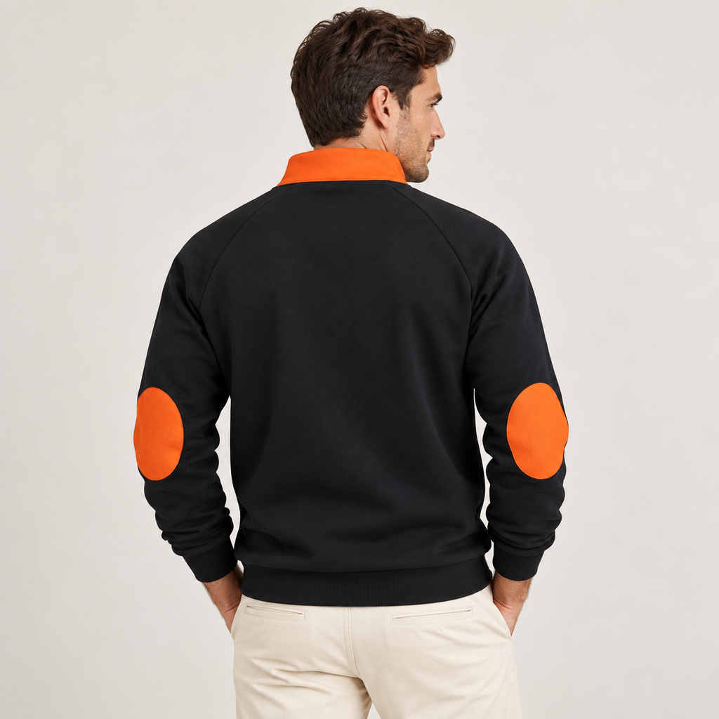 Ambrose - Stand Collar Mens Quarter Zip Jumper