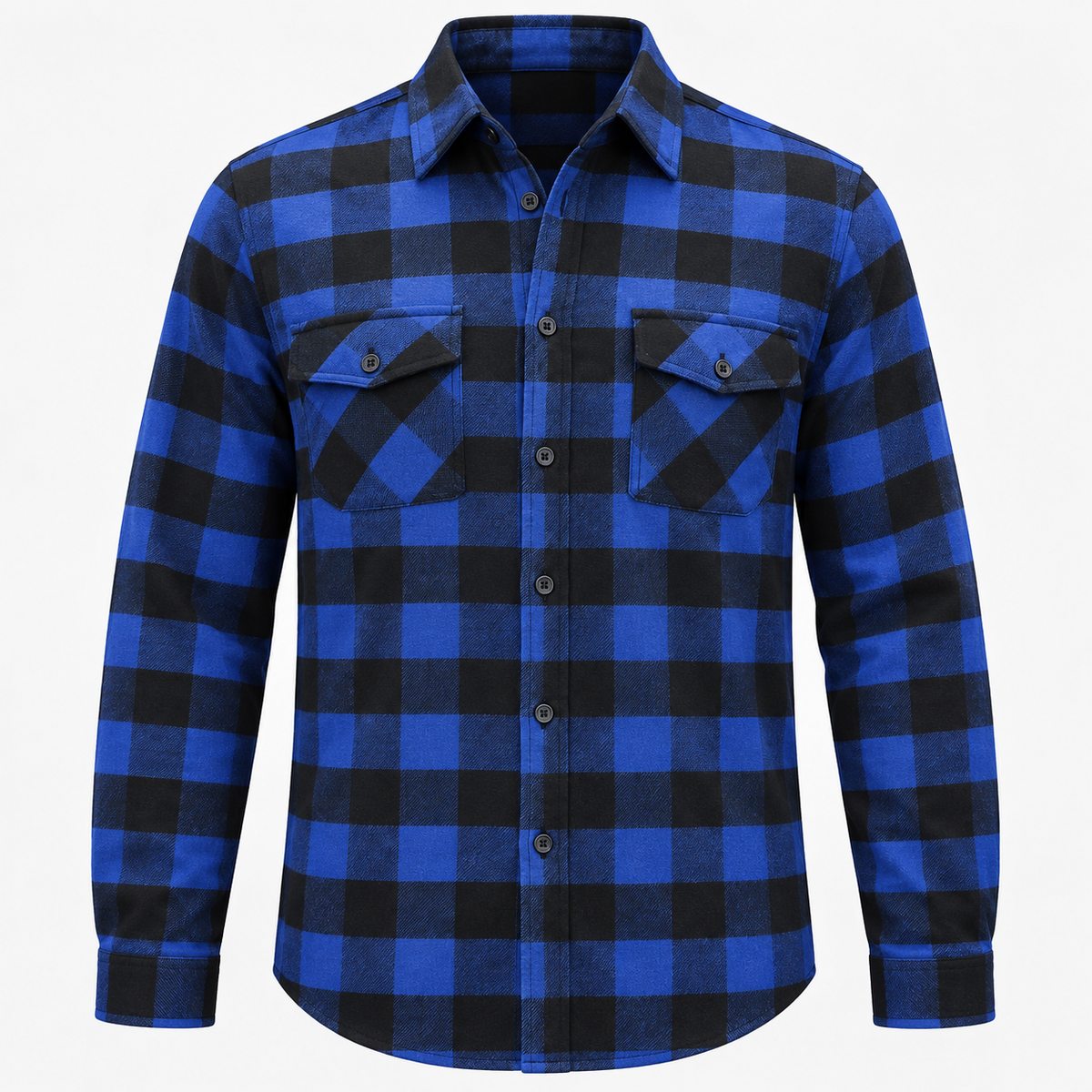 Everett | Mens Check Shirt Lapel Collar