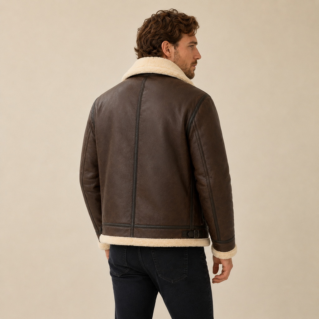 Rafael - Leather-Look Aviator Jacket for Men