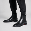 Nico - Pointed-Toe Mens Leather Chelsea Boots