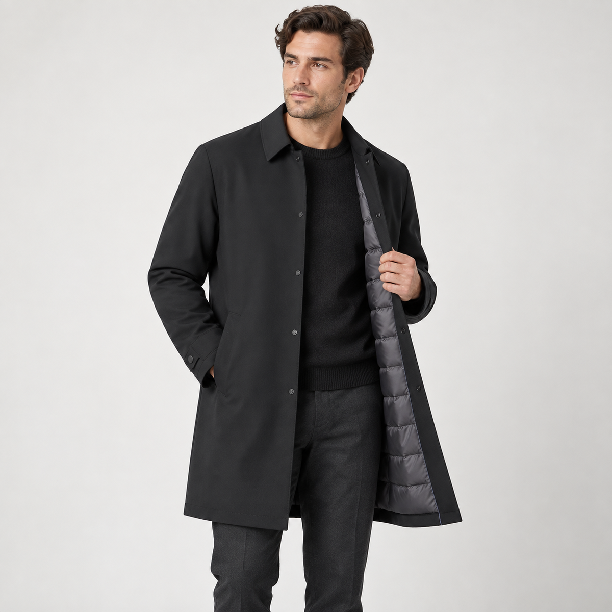 Everett - Insulated Trench Coat Men