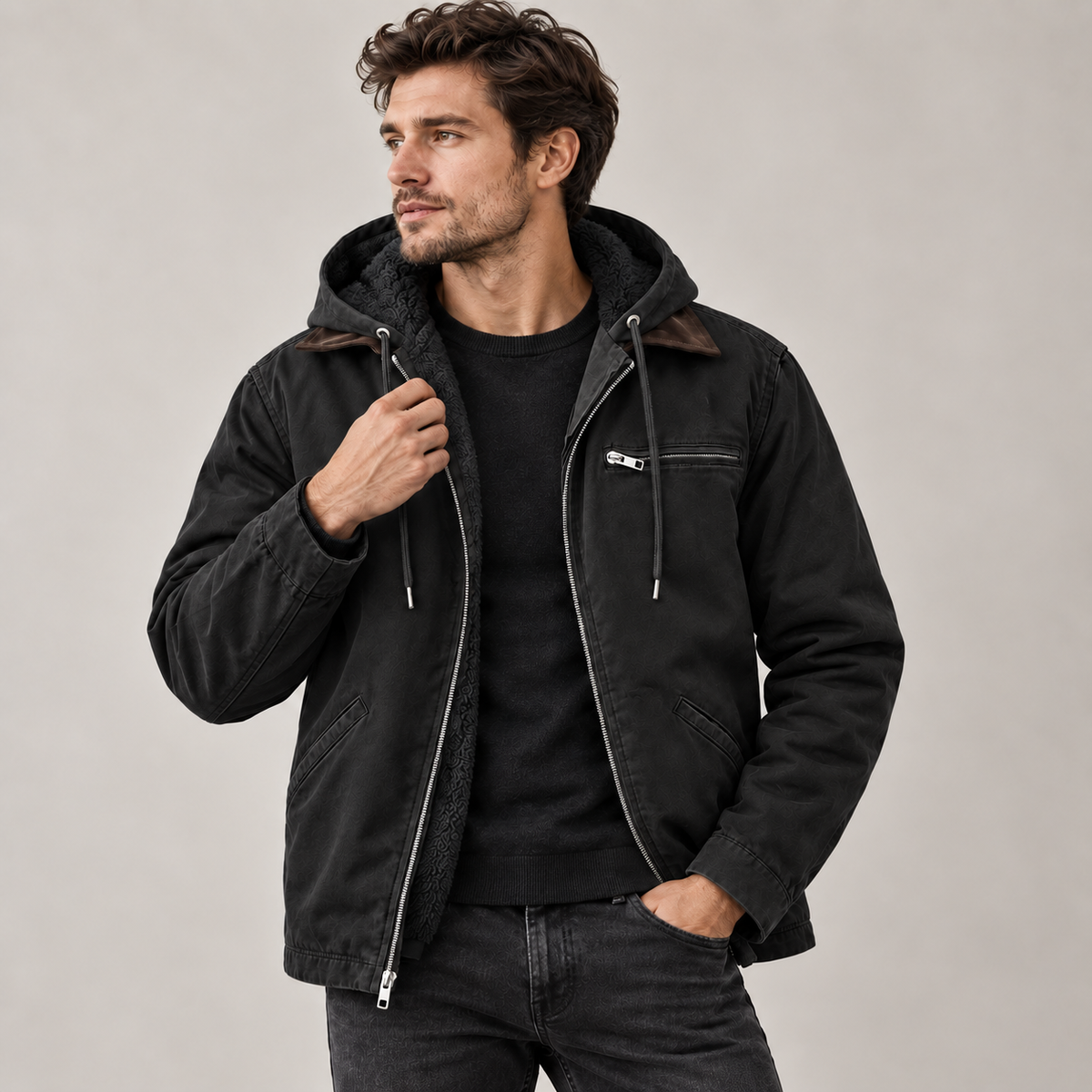 Torsten - Men's High-Loft Puffer Coat with Hood