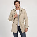 Aladin - Men's Long Windbreaker Jacket for Business Wear