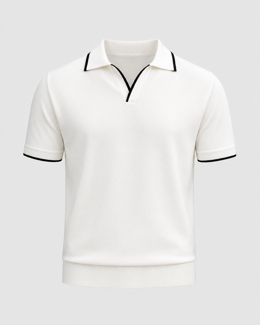 Luca – Men’s Contrast Trim Knitted Polo