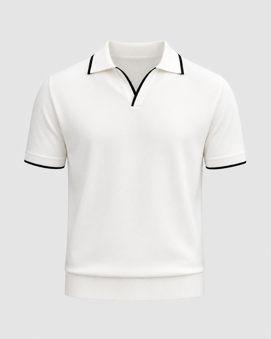Luca – Men’s Contrast Trim Knitted Polo