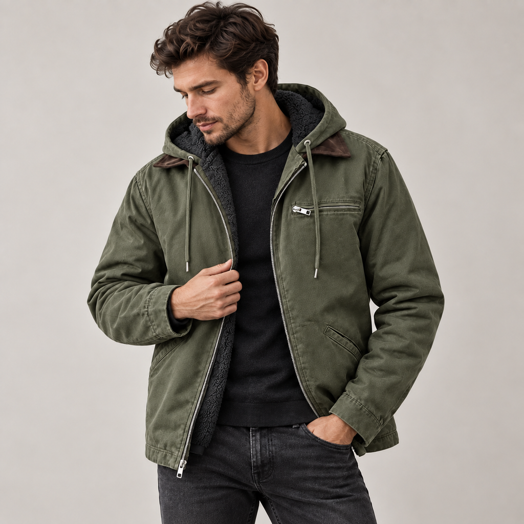 Torsten - Men's High-Loft Puffer Coat with Hood