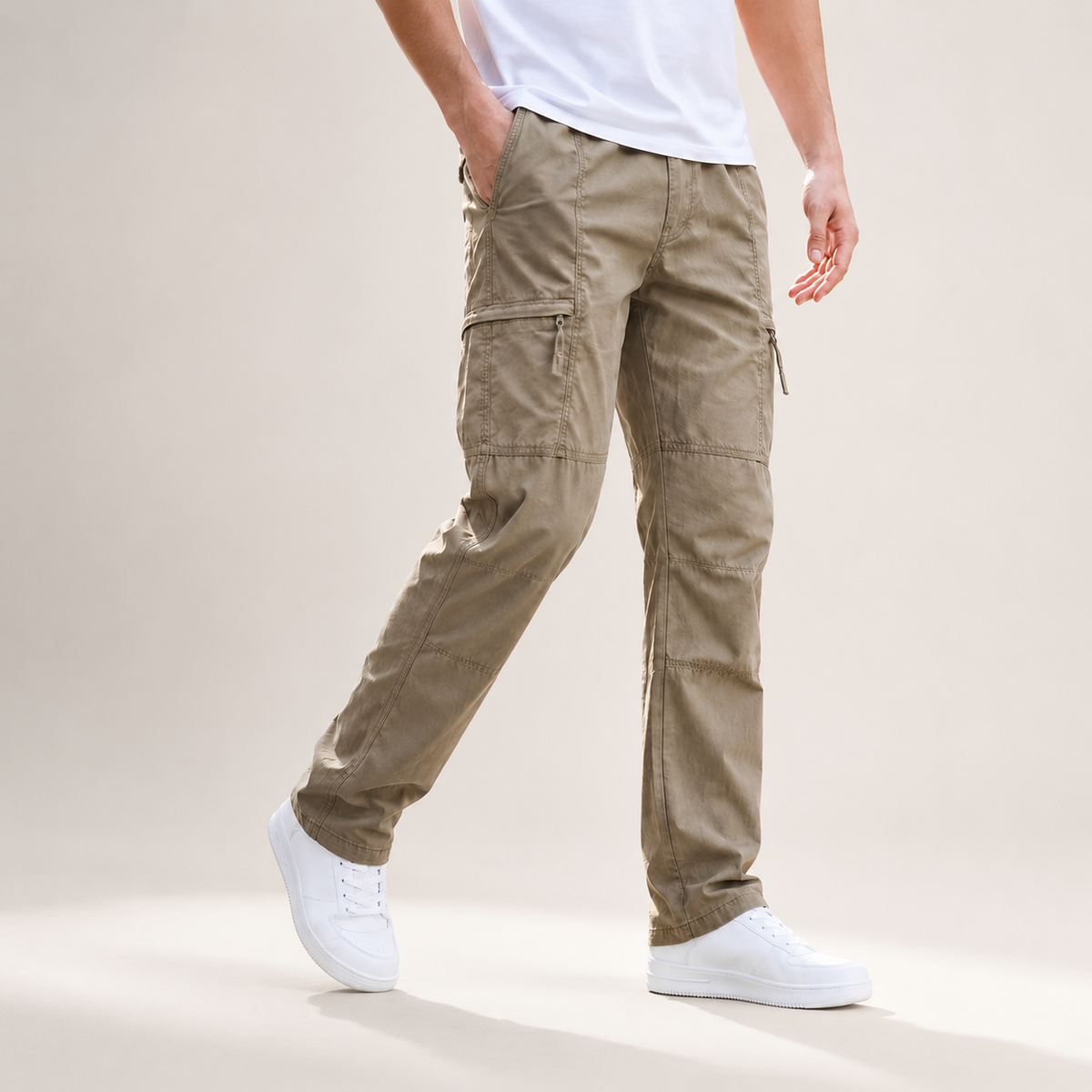 August - Men's Black Cargo Pants
