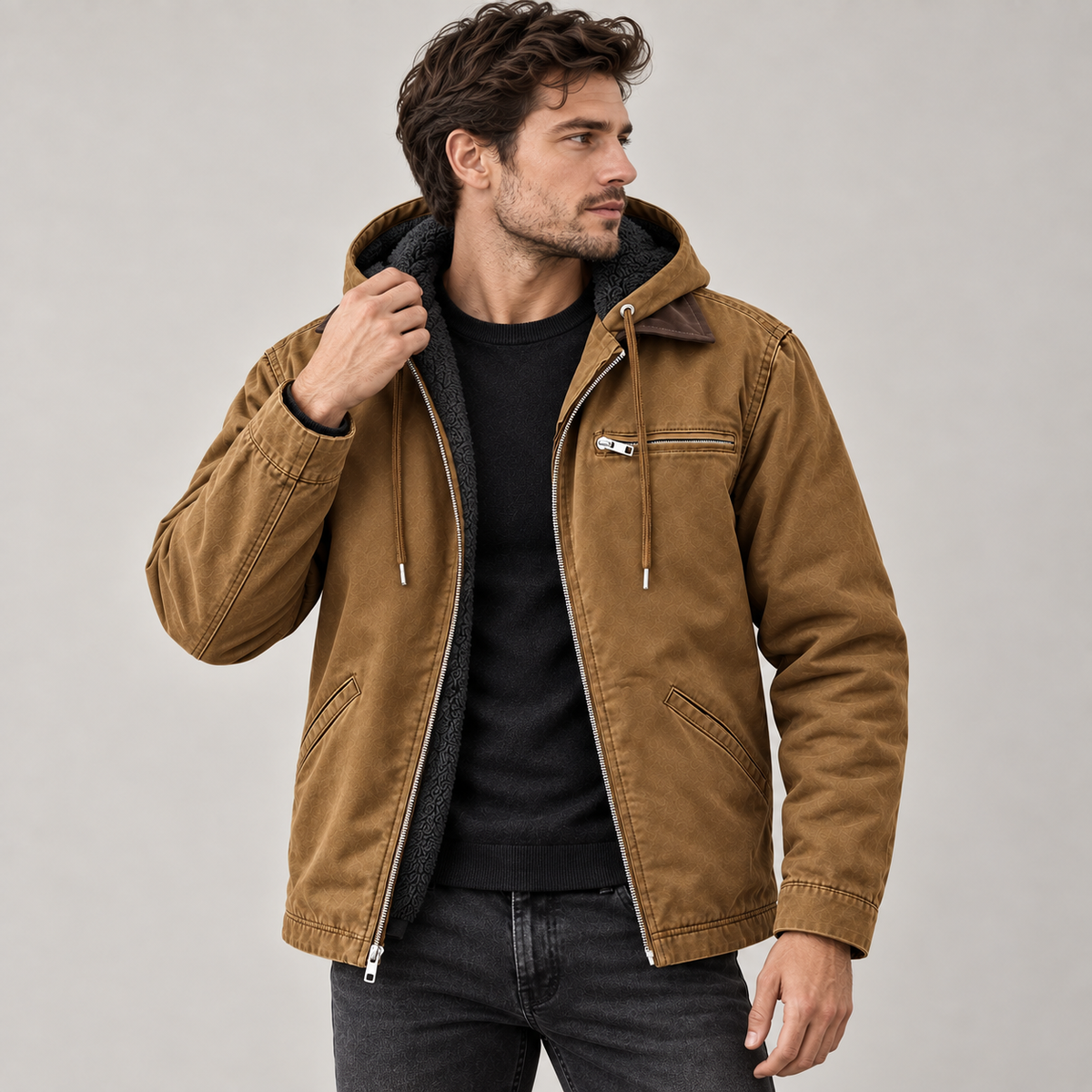 Torsten - Men's High-Loft Puffer Coat with Hood