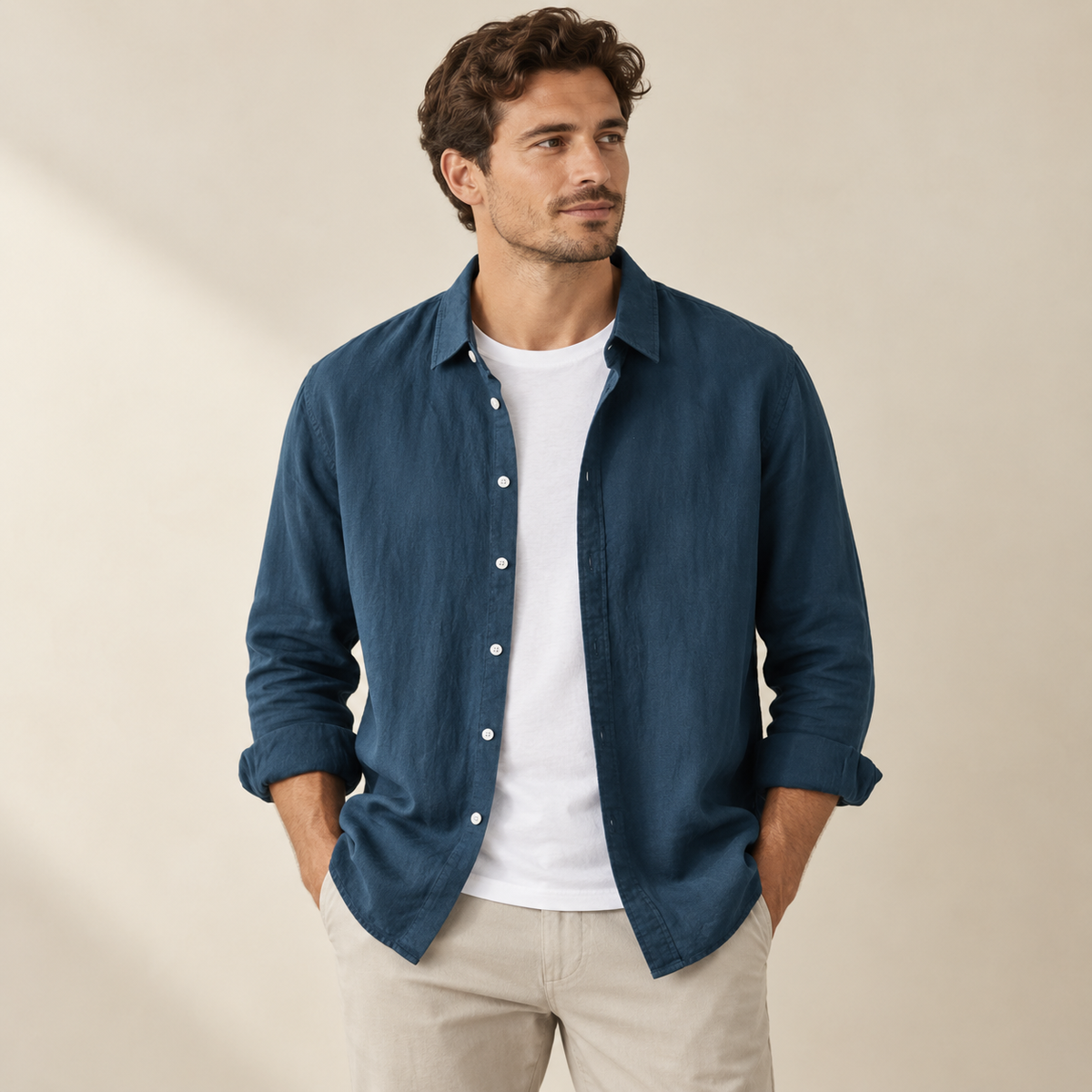 Oskar - Classic Button-Up Shirt for Men