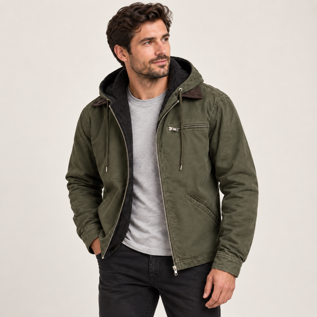 Torsten - Men's High-Loft Puffer Coat with Hood