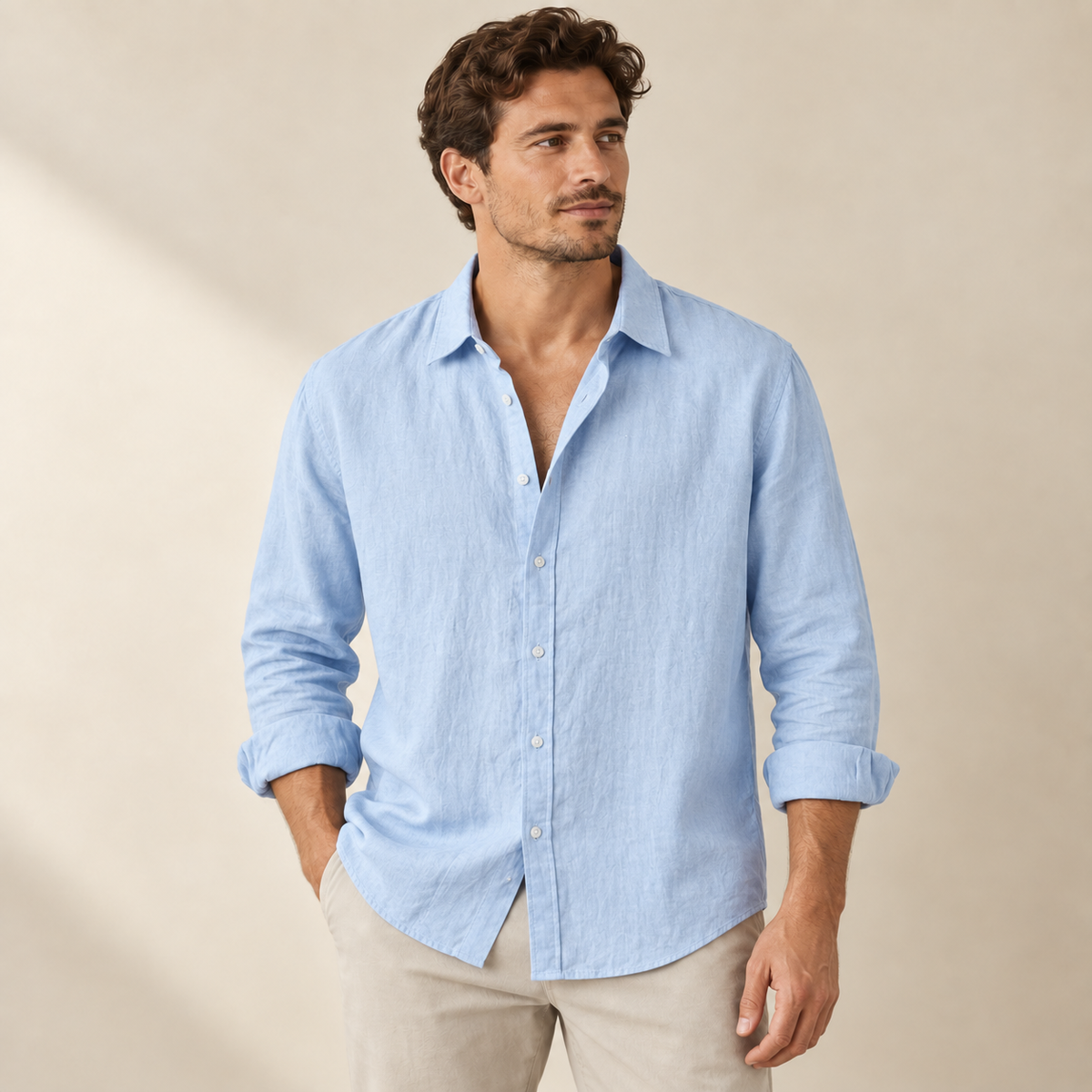 Oskar - Classic Button-Up Shirt for Men