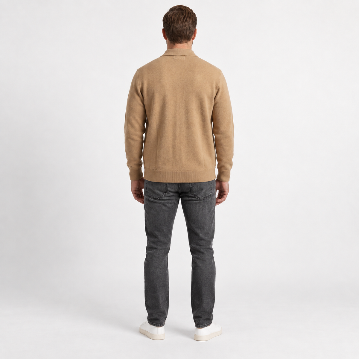 Leopold - Men's Cashmere Stand Collar Button Jacket