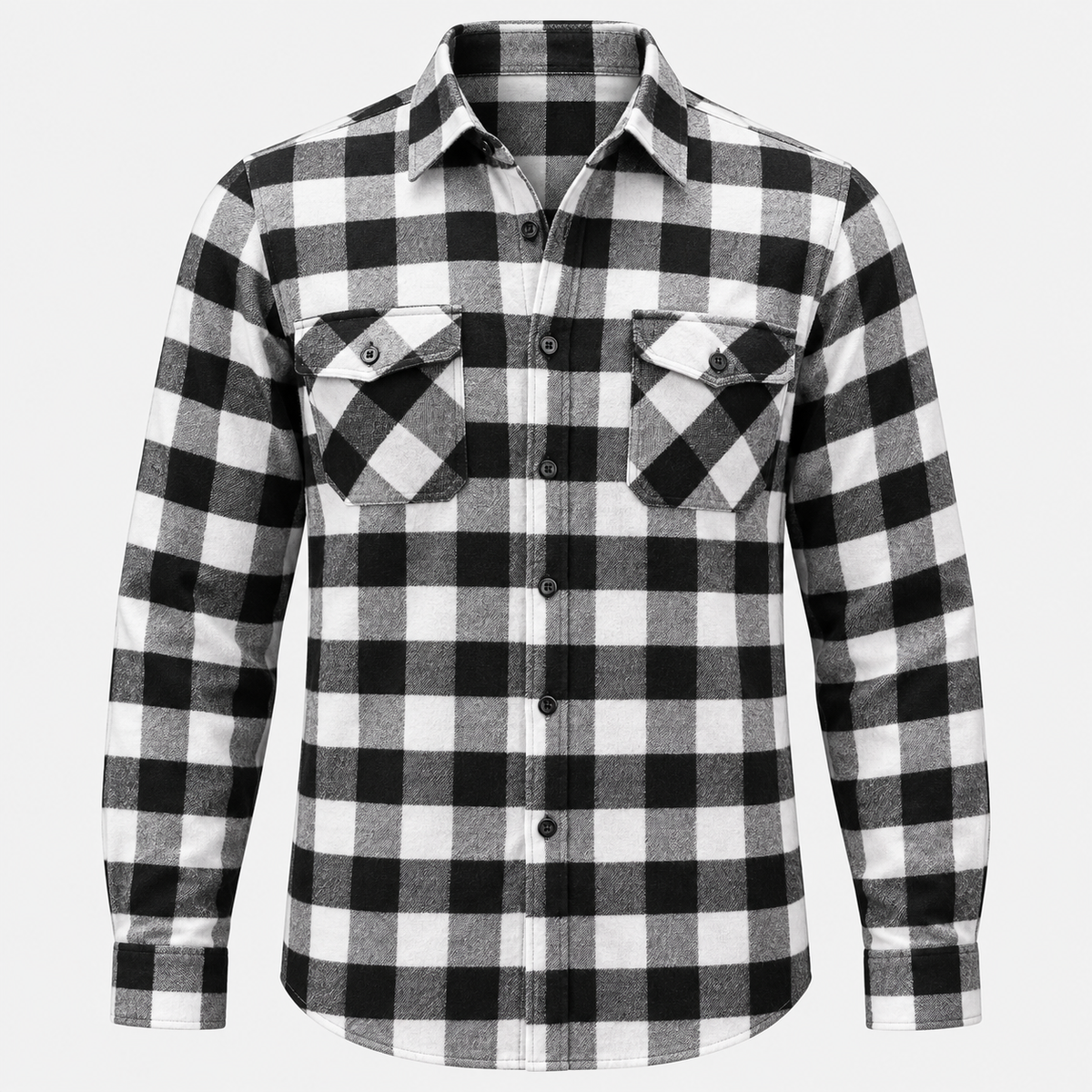 Everett | Mens Check Shirt Lapel Collar